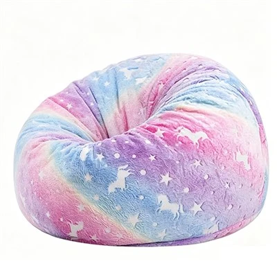Flauschiger Einhorn-Sitzsack